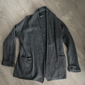 Women's Gray Open Front Cardigan
